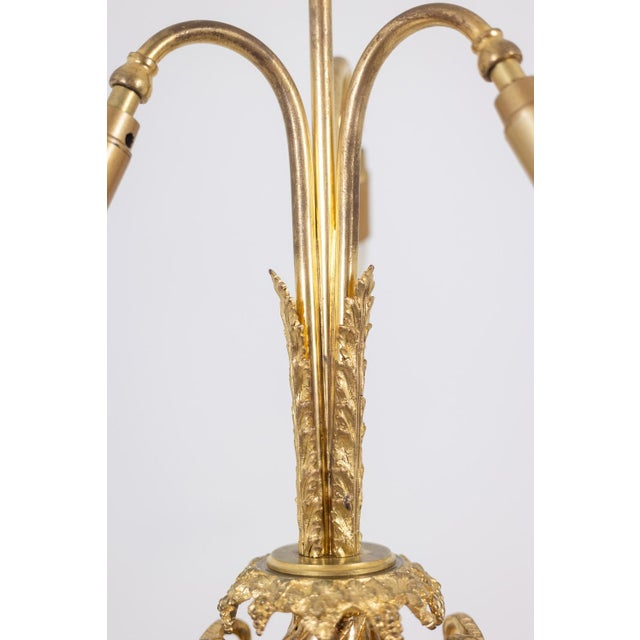 Blue Porcelain Table Lamps Decorated with Bronze Satyrs, 1880s, Set of 2 For Sale - Image 8 of 10