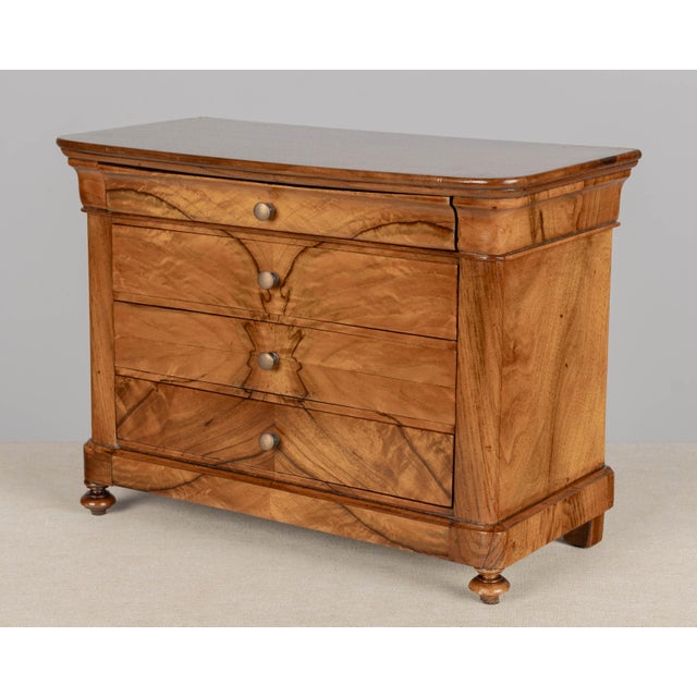 Louis Philippe French Louis Philippe Miniature Walnut Commode Circa 1820-1840 For Sale - Image 4 of 9