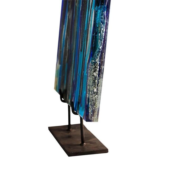 Piastra Glass Sculpture by Leonardo Cimolin For Sale - Image 5 of 9