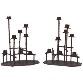 Example of Paul Evans Candlestick Holders and Votive Holders