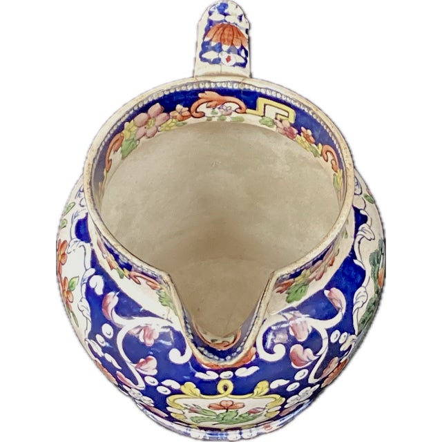 Chinoiserie "Boy in the Window" Chinoiserie Pottery Jug, Lockett & Hulme of Lane End For Sale - Image 3 of 6