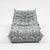 1970s Togo Lounge Chair and Pouf in Pattern Fabric by Michel Ducaroy for Ligne Roset, 1973, Set of 2 For Sale - Image 5 of 18