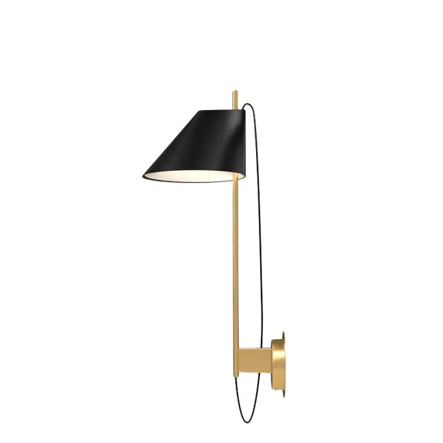 GamFratesi Black and Brass 'Yuh' Wall Light for Louis Poulsen For Sale