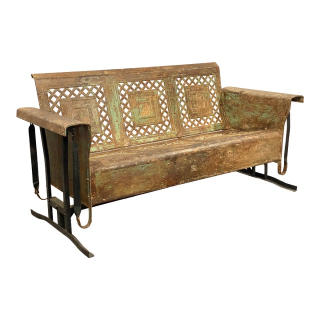 1950s Bunting Iron Porch Glider For Sale