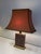 1970s 1970s Mid Century Modern Chinese Wood and Gilt Metal with Pagoda Shade Table Lamps - a Pair For Sale - Image 5 of 12