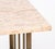 Metal Modern Pink Travertine Brass Side Tables, Pair For Sale - Image 7 of 7