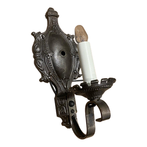 Vintage Wall Sconce Single Light Fixture Gothic Revival Style