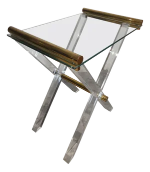 Side Table with Tray by Charles Hollis Jones, 1970s