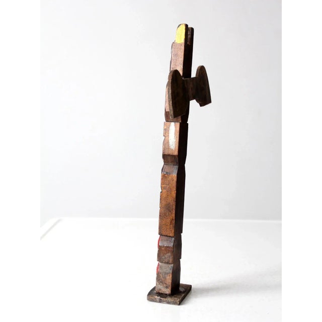 Vintage Wood Souvenir Totem Pole For Sale - Image 9 of 10