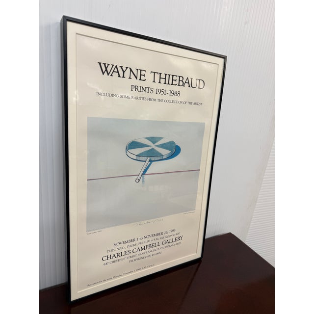 Design Plus Gallery presents a Framed Poster for Wayne Thiebaud Art Show in San Francisco. This notable Wayne Thiebaud...