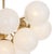 Shine Globe Flush Mount, Natural Brass with Swirl Glass For Sale In Detroit - Image 6 of 8