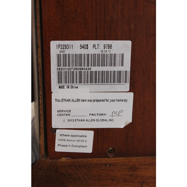 Ethan Allen 4 Drawer Serpentine Chest Commode For Sale - Image 16 of 16