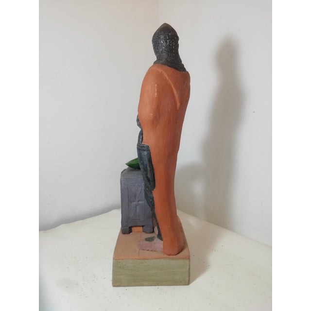 Sculpture Guglielmo Embriaco by Umberto Piombino for Il Tondo, Produced for Erg S.P.A., Italy, 1983 For Sale - Image 6 of 18