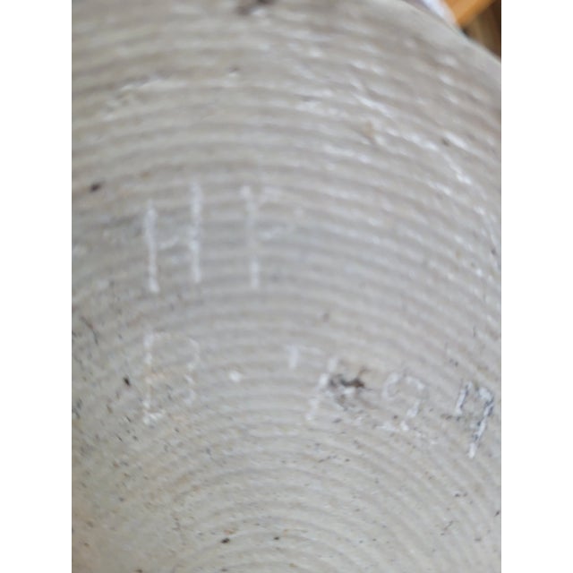 Antique German Westerwald Salt-Glazed Jug W/ Pewter Lid — Hp R-7597 For Sale - Image 10 of 11