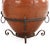 1940s Pair of Spanish Earthenware Pots on Wrought Iron Bases, C. 1940 For Sale - Image 5 of 5