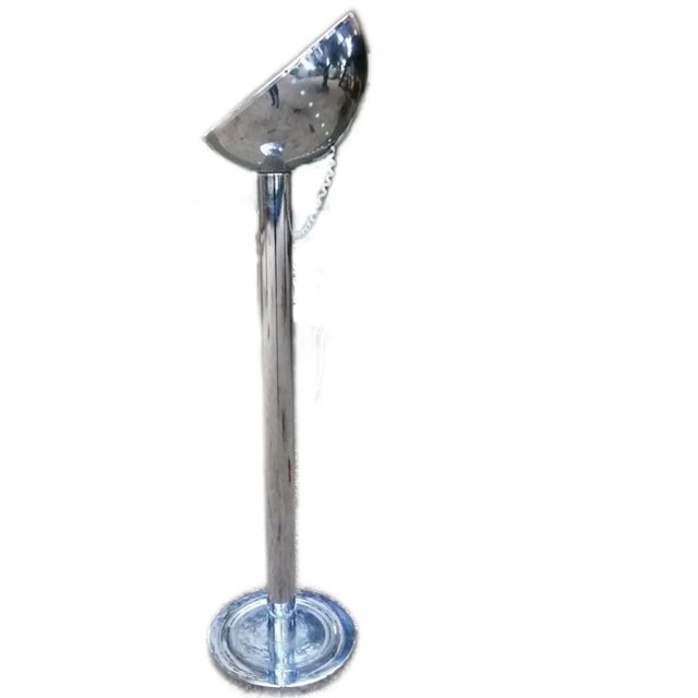 floor lamp production goffredo reggiani, original years 70, made of steel with diffuser moveable at will and secured to...