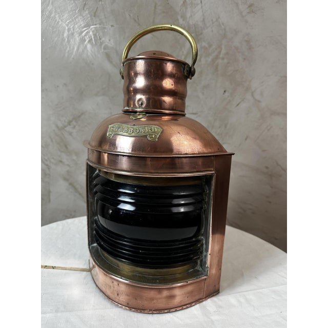 Copper Boat Lantern, 1890s For Sale - Image 12 of 15