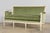 French Louis XVI Style Painted Canapé in Moss Green Velvet, Provence For Sale - Image 10 of 18