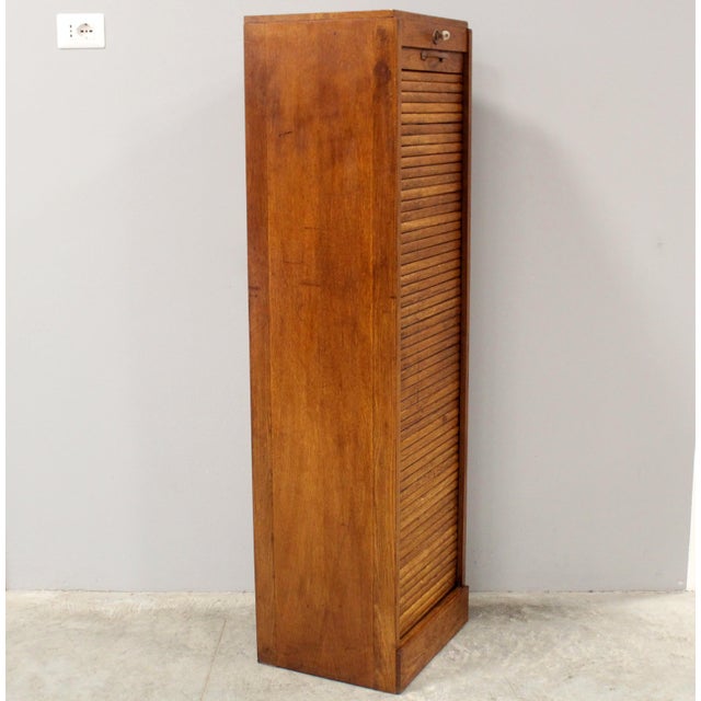 Vintage Filing Cabinet in Oak, 1930s For Sale - Image 3 of 11