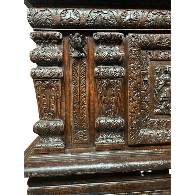 Wood French Coffer Natividad, Brittany-Normandy For Sale - Image 7 of 10