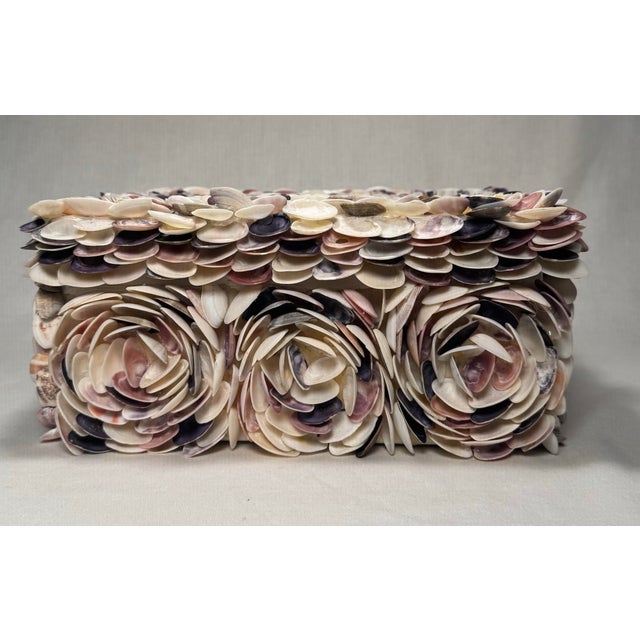 Elevate your décor with this stunning handcrafted seashell box, beautifully adorned with hundreds of natural shells...