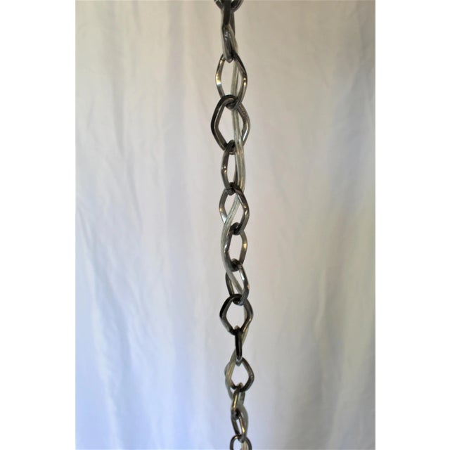 1990s Mid Century Modern Murano Gold Dust Glass Pendant For Sale - Image 9 of 11