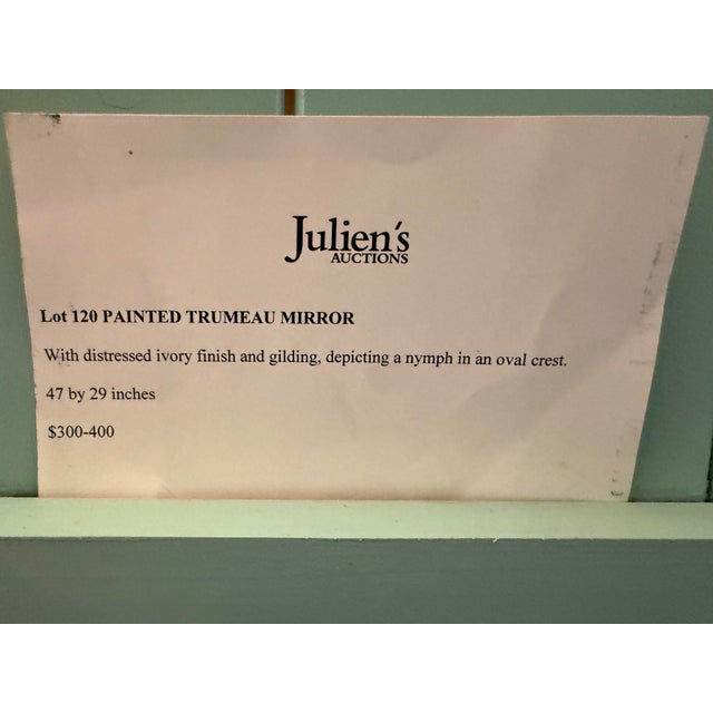 Antique Mary Pickford’s Pickfair Estate Neoclassical French Gilt Trumeau Mirror Old Hollywood Regency For Sale - Image 10 of 12