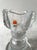 Vintage Pertti Santalahti Humppila Clear Glass Candle Holder. With original label. Pertti Santalahti (b. 1941) is a...