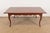 Baker Furniture French Provincial Louis XV Cherry and Burl Wood Extension Dining Table, Newly Refinished For Sale - Image 9 of 13