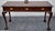 Chippendale Mahogany Writing Console Table Vintage 3 Drawer Ball Claw Foot Sofa For Sale - Image 14 of 15