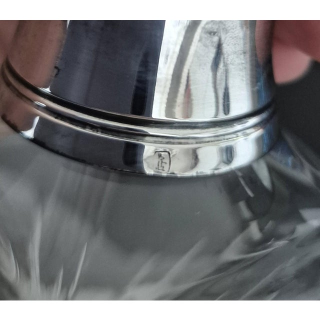 Mid-Century Modern Crystal Whisky Decanter by Masini Florence, 1980s For Sale - Image 3 of 9