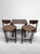 Brown Antique Jacobean Revival Bobbin Nesting Table Suite With Four Folding Side Tables For Sale - Image 8 of 11
