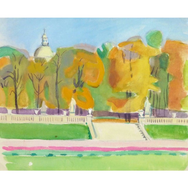 1950s Madeleine Scali, Jardins Du Luxembourg, Paris For Sale - Image 5 of 5