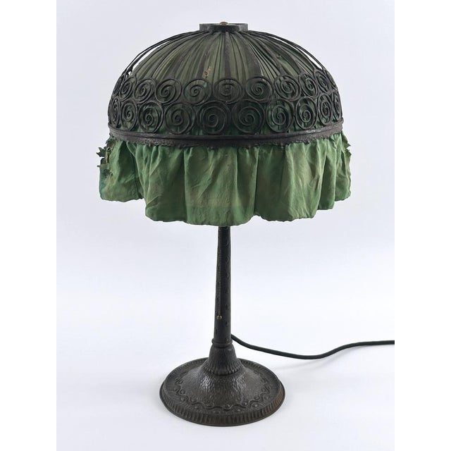 Antique Art Nouveau Table Lamp from Reinhold Kirsch, 1900s For Sale - Image 6 of 18