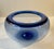 Large Handblown blue tinted clear centerpiece glass bowl designed by Per Lütken in 1955. This piece was made at Holmegaard...