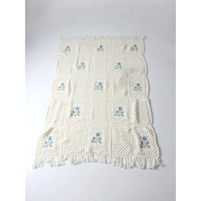 Vintage Knit Blanket For Sale - Image 12 of 12