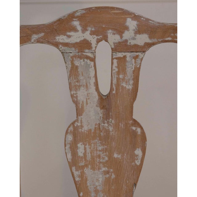 Tan Swedish Rococo Chair from Stockholm with Scraped Original Paint, Circa 1760 For Sale - Image 8 of 10