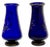 Rare Stunning Antique Victorian Hand Decorated 22k Gold Enameld Cobalt Blue Art Glass Vases by Val Saint Lambert - Mid 19th Century For Sale - Image 17 of 18