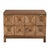 This two-drawer cabinet in Dark Walnut features six faceted, pyramidal drawer fronts that add sculptural depth and...