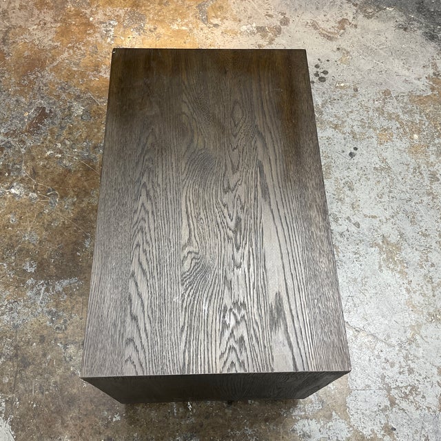 Restoration Hardware Bezier Open Nightstand Chairish