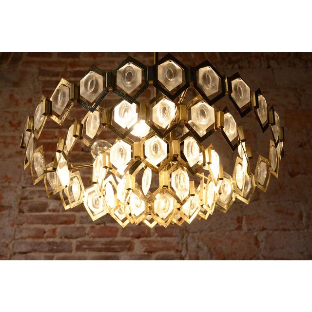 1960s Mid-Century Czech Chandelier attributed to J. Bejvl for Kamenický Šenov, 1960s For Sale - Image 5 of 12