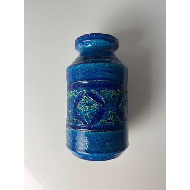 Azul Rimini Vase by Aldo Londi for Bitossi For Sale - Image 6 of 11