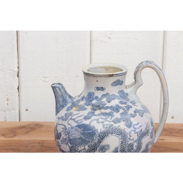 Chinese Antique Chinese Dragon Wine Jug For Sale - Image 3 of 11