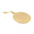 Gold Vintage Unoaerre 18k Goddes of Fortuna Pendant For Sale - Image 8 of 9