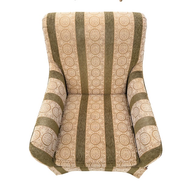 Early 21st Century Custom Rolled Arm Club Chairs - A Pair For Sale - Image 5 of 10