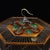 Vintage Chinese Huali Rosewood Hexagonal Bird Cage With Gemstone Inlays and Bronze Hook For Sale - Image 4 of 9
