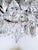 Metal Vintage Brass Crystal Waterfall Chandelier With Cascading Faceted Drops For Sale - Image 7 of 11