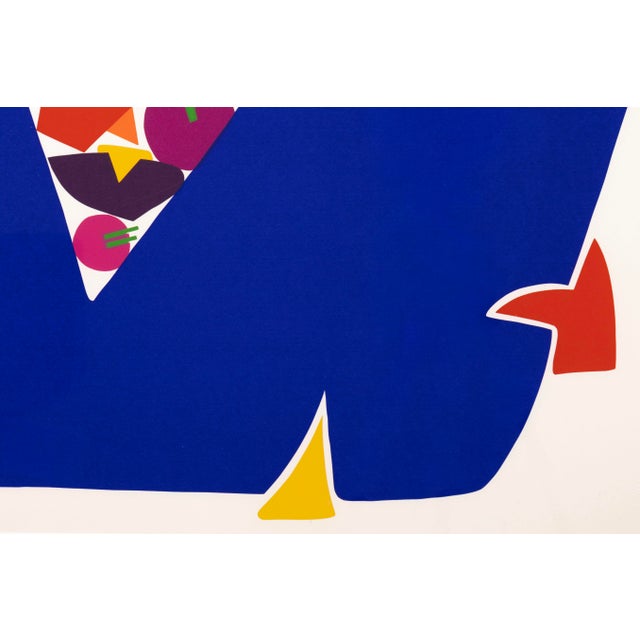 Daniel Gelakoska Blue Vase Contemporary Serigraph With Embossed Artist Seal For Sale - Image 4 of 5