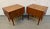 Wood Mid-Century Walnut and Brass Night Stands by Furnette Furniture Company For Sale - Image 7 of 17
