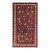 1890s Brown Paisley Antique Caucasian Karabagh Rug 3'10" X 6'9" Handknotted Wool Carpet For Sale